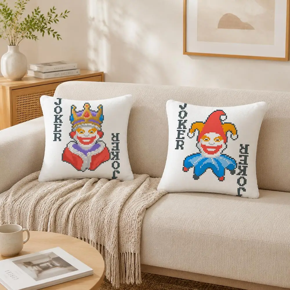 Video Game B-Balatro Cushion Cover Plush Decorative Pillow Case With Hidden Zipper Cutecore Room Decor For Home