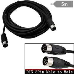 8 Pin Din Male to Male Speaker Audio adapter for Surveillance automotive computers television precision 50cm 150cm 3m Cable