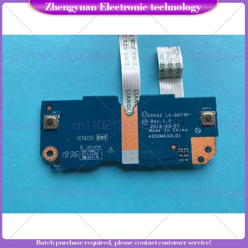 For HP 15-DA 15-DB 250 255 G7 SD Card Reader USB Board LS-G073P LS-G071P