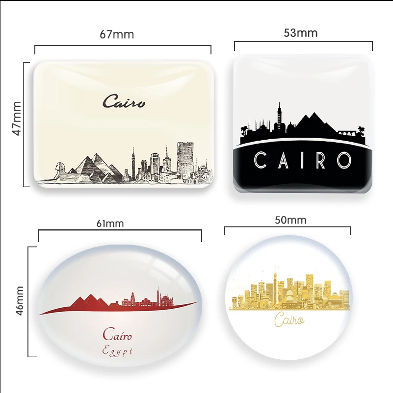 Landmarks Magnets Cairo Skyline Souvenir Fridge Magnets 5656332