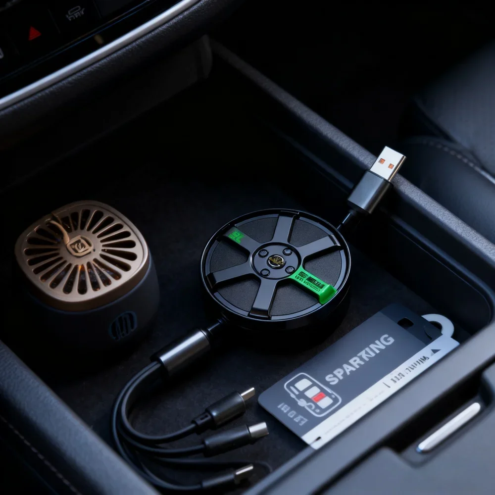 

120W PD Fast Charging 3-in-1 Retractable USB Cable USB-C to Type-C/Lightning/Micro USB for Phone Laptop Tablet Data Sync