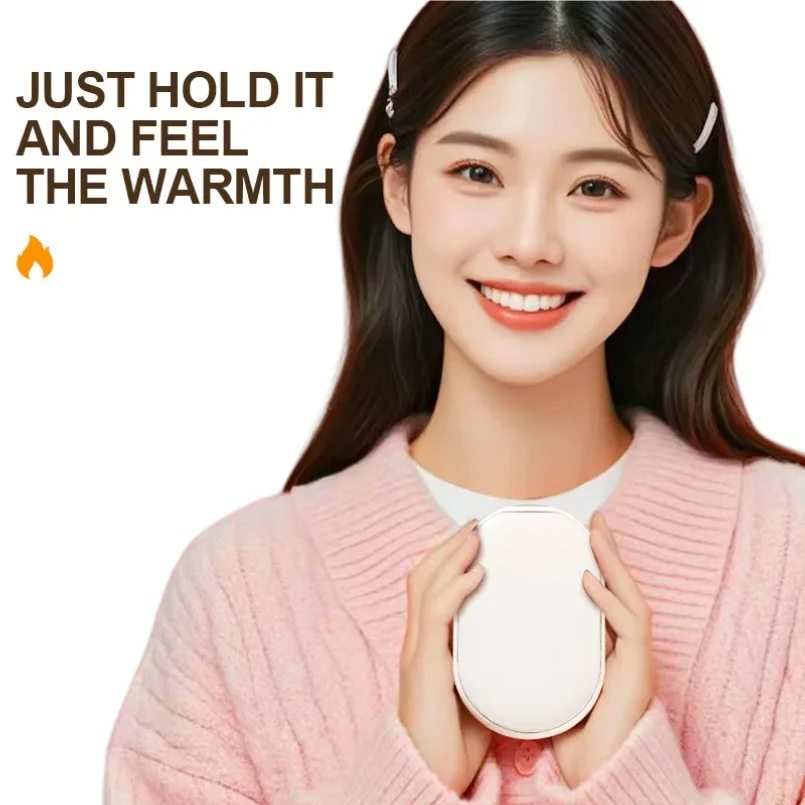 جهاز تدفئة محمول USB صغير قابل لإعادة الشحن، جهاز تدفئة محمول إبداعي سريع التسخين، نوع الشحن، بنك الطاقة للطقس البارد