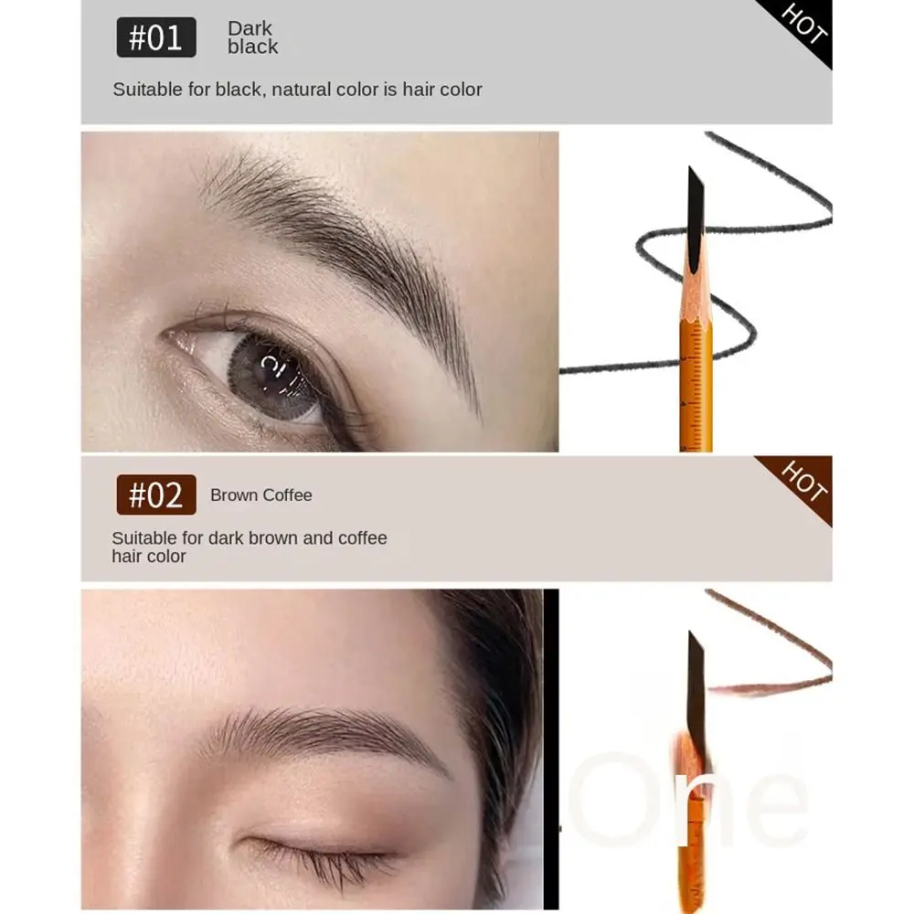 Enhancers Pmu Vrouwelijke Houten Make-Up Tool Wenkbrauw Ontwerp Potlood Microblading Marker Pen Wenkbrauw Tint Permanente Tattoo Pen