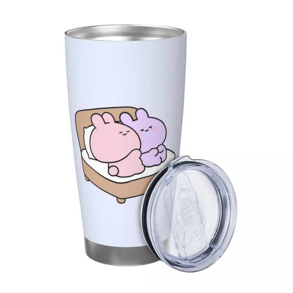 Asamimichaan Cute Asamimi 20oz Cup Large Capacity Car Mug Leak-proof Juice Coffee Cup Food Grade