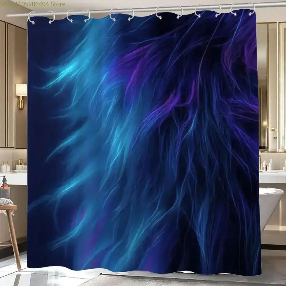 

Шторка для душа с изображением динамичного художественного фестиваля, технологичная, с высоким разрешением, для ванной комнаты