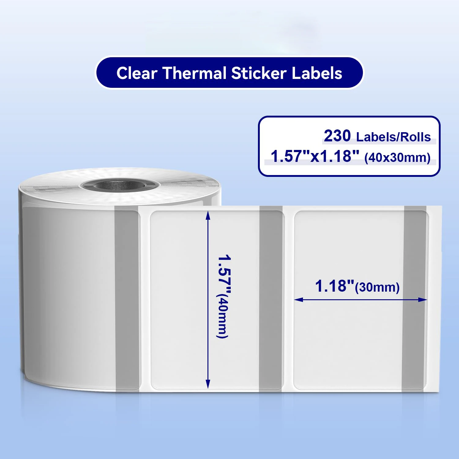 Square Thermal Label 1.57