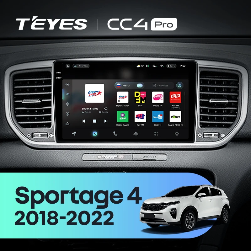 TEYES CC4 PRO For Kia Sportage 4 QL 2018 - 2022 CarPlay Android Auto 2DIN Car Play Radio Multimedia Stereo