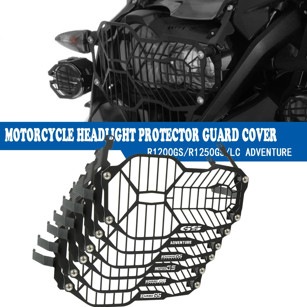 

For BMW R1200GS R 1200 R1200 GS 1200 GS1200 LC ADV Motorcycle Headlight Protector Grille Guard Cover R1250GS Adventure 2019-2023