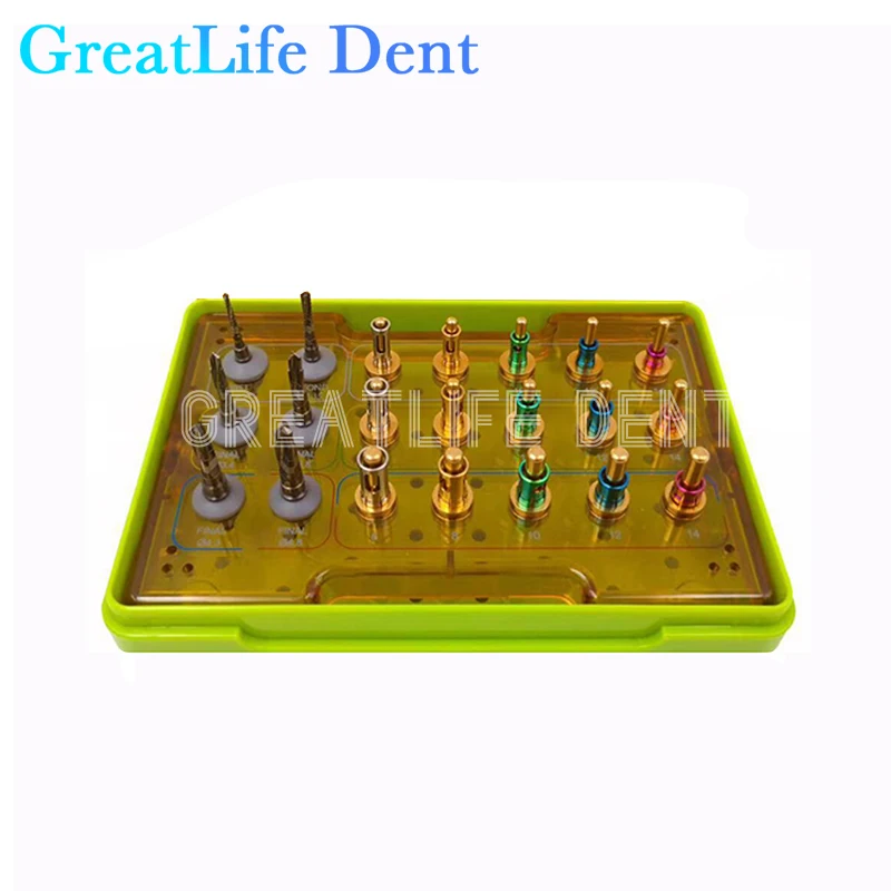 GreatLife 100% Original Surgery Instrument Kit Implantium Tool Dentium Implant Integral Stopper Drills Dental Drill Stopper Kit