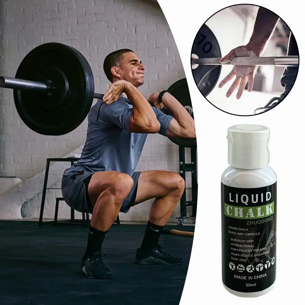 50/100 مللي صيغة سريعة الجفاف السائل الطباشير الجمباز التدريب عدم الانزلاق السائل طويلة الأمد المضادة للانزلاق السائل لممارسة الرقص #4