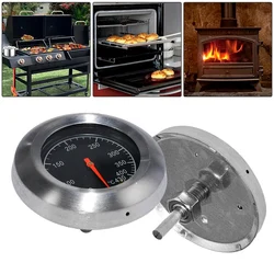 Mini Barbekü Termometresi Paslanmaz Çelik 60-430 ℃   Izgara Termometre Ölçer Izgaralar Kömür Çukuru Ahşap Sigara İçen Fırın Barbekü Mutfak Aracı