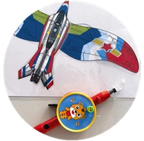 【BBS】Kite 1Set Kinderen Vlieger Speelgoed Cartoon Vlinder Zwaluwen Eagle Kite Met Handvat Kinderen Vlieger Outdoor Speelgoed