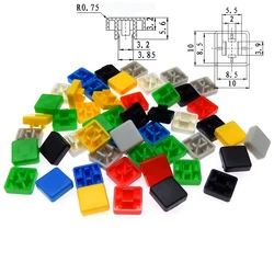 50pcs long Feet Square Switch Button Cap Match 12*12*7.3 Switch A14  Tactile Push Button Caps Kits Micro Tact Switch