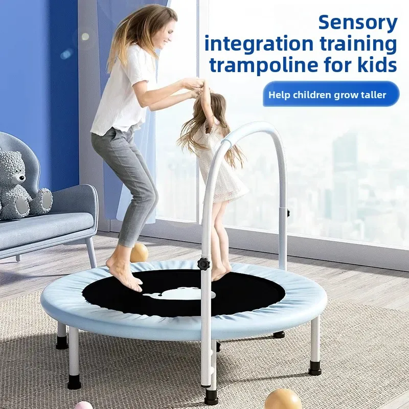 Foldable Mini Trampoline Trampolines Sport for Adults, Home Indoor Jumping Rebounder Small Bouncing Fitness Training Equipment