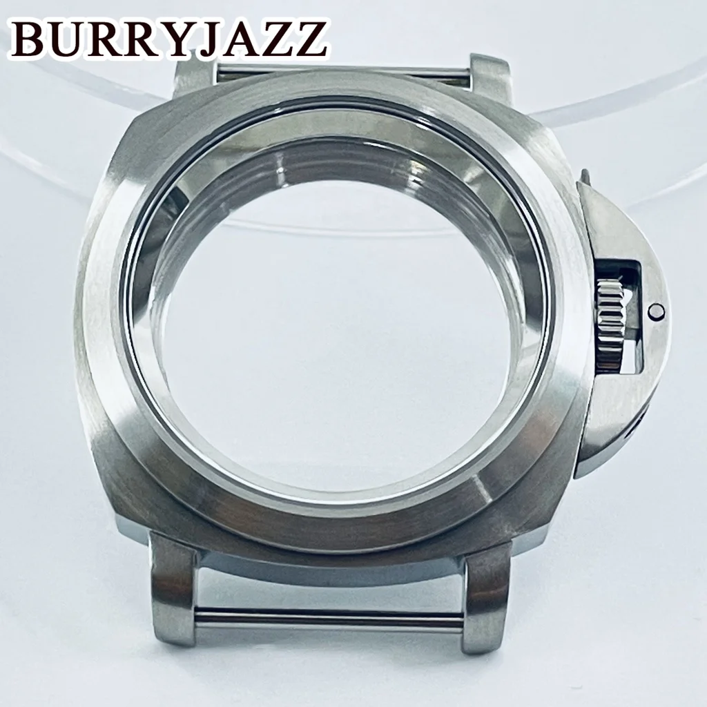 

BURRYJAZZ 40mm Fit NH34 NH35 NH36 NH37 NH38 NH39 NH70 NH72 Movement Silver Light Sand Watch Case Waterproof Sapphire Glass