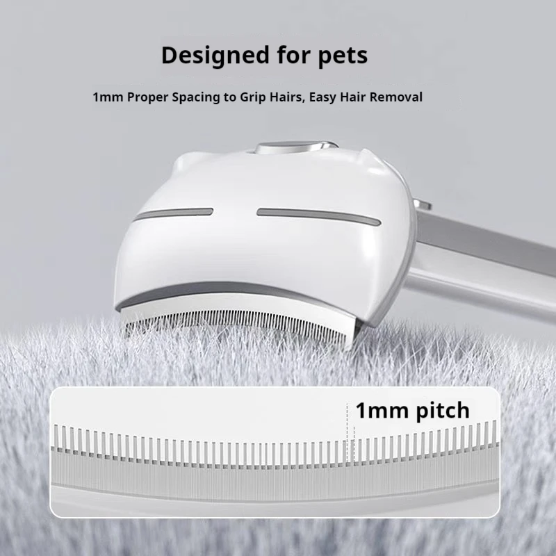 

POPOCOLA Коврик-щетка для кошек с самоочисткой в одно касание, для удаления выпавшей шерсти, инструмент для прореживания шерсти для кошек пород рэгдолл и британская короткошерстная