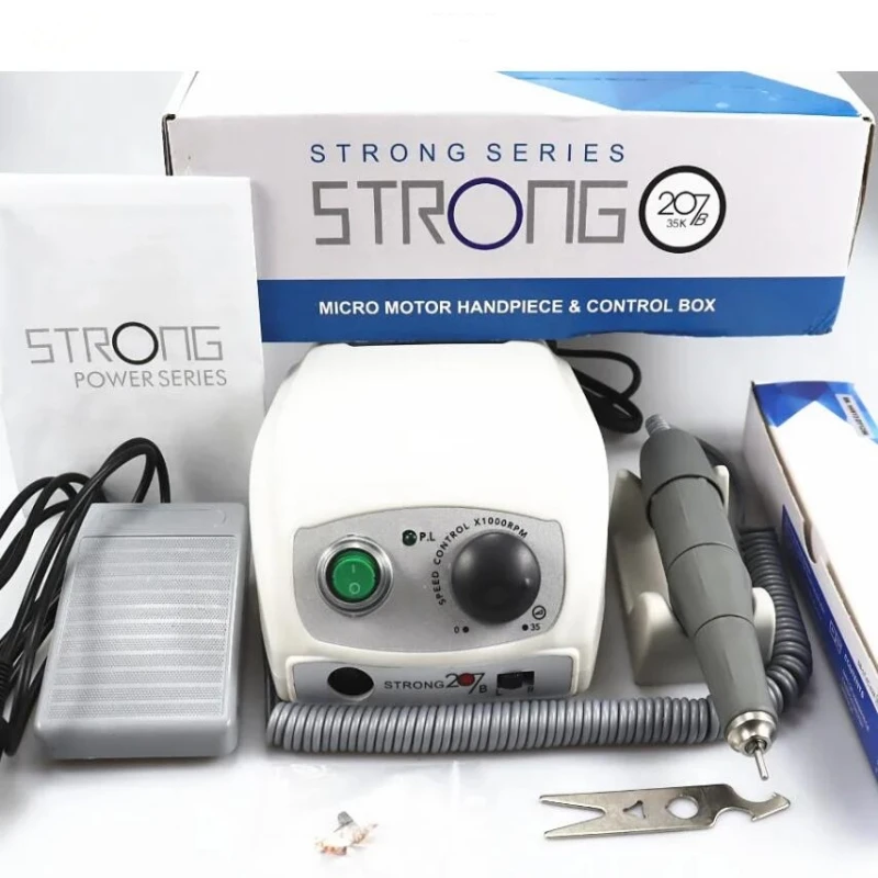 NEW 50000RPM Electric Nail Drill Strong 210 207B 65W Manicure Machine Pedicure Kit Nails Art Tool Handpiece Nail File Equipment