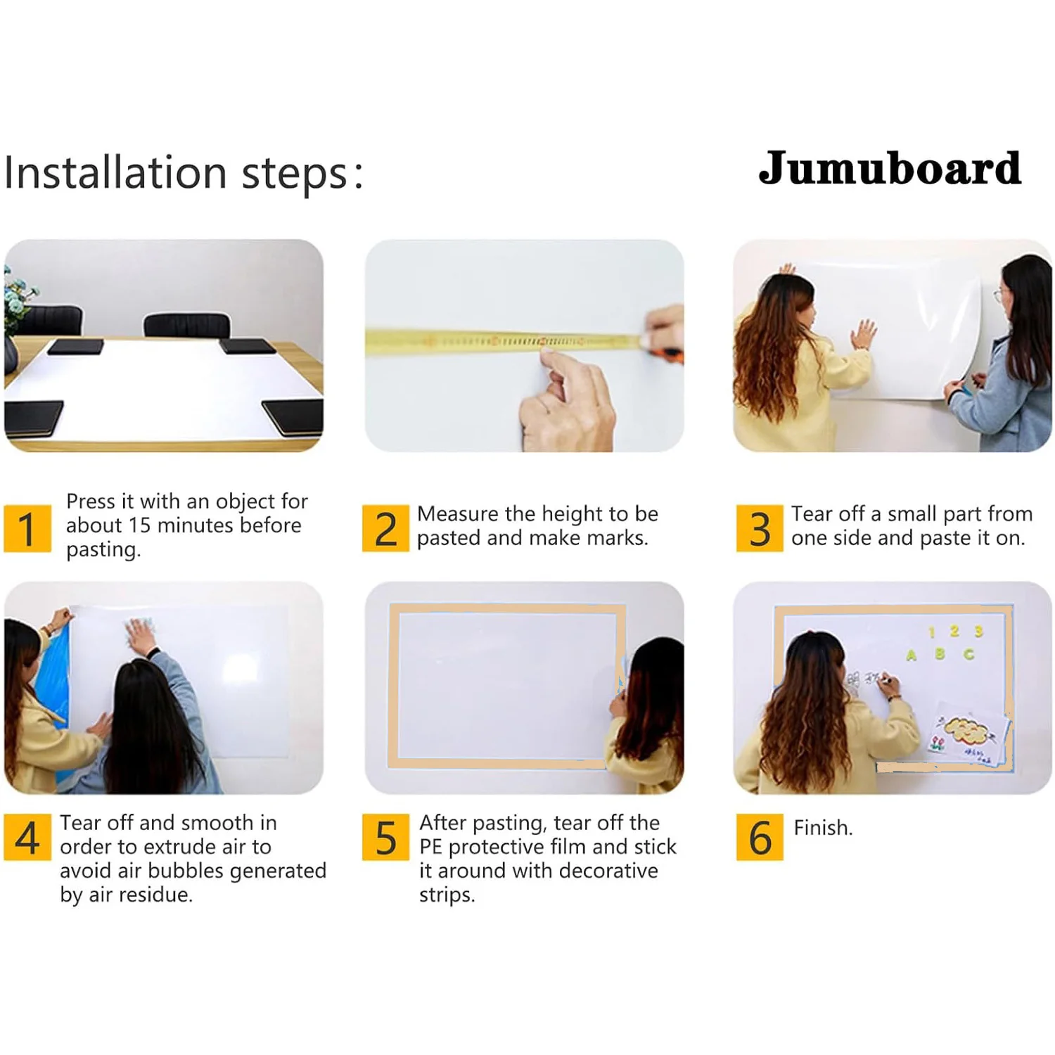 لمستخدم ae200568 لاصق لاصق على اللوحة البيضاء، 72*38 بوصة 2 قطعة للجدار، #1