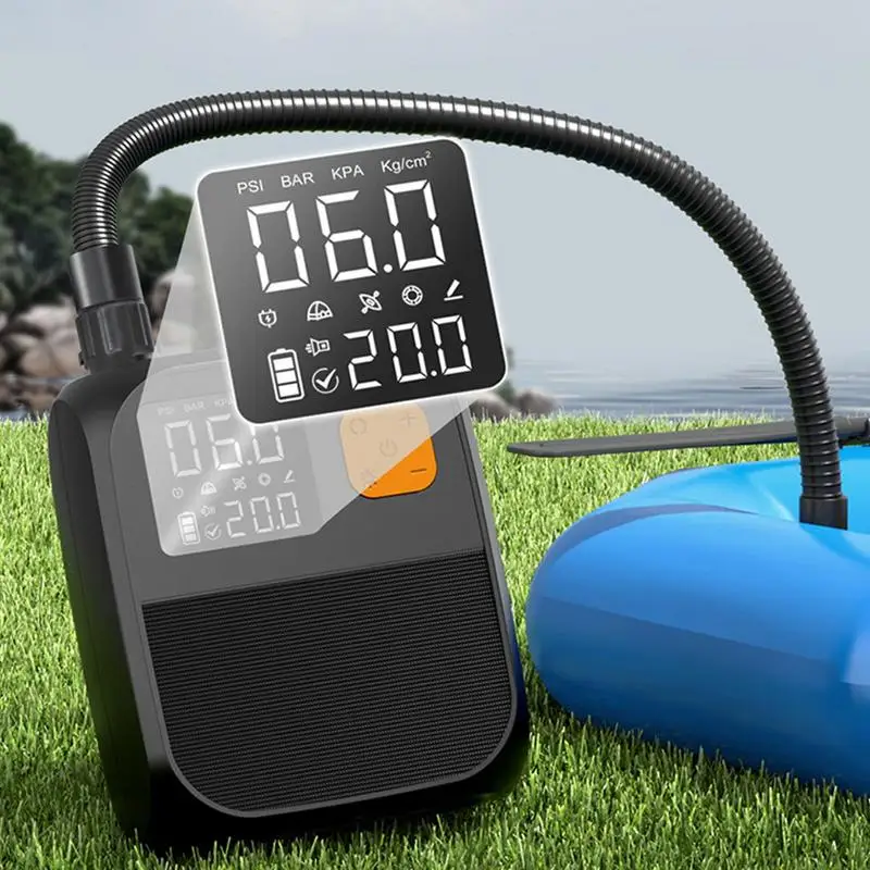 Kayak Air Pump 25 PSI Electric Air Pump Kayak Car Inflatable Pump Electric Pump Inflation Paddle Board Pump For Outdoor Camping