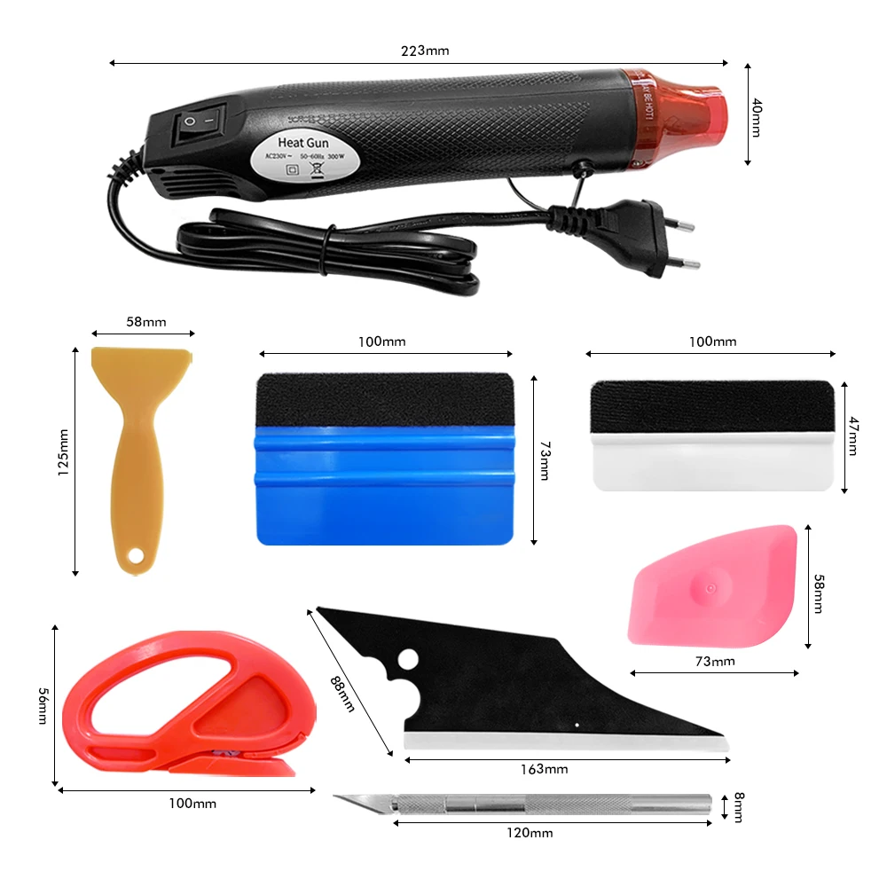 GUUZI 6 Pack Vinile Avvolgere Magneti Supporto Vinile Avvolgere Strumenti Pinza Per Avvolgere In Vinile Auto Per Car Wrap, Artigianato Cartellonistica, Finestra Tinta