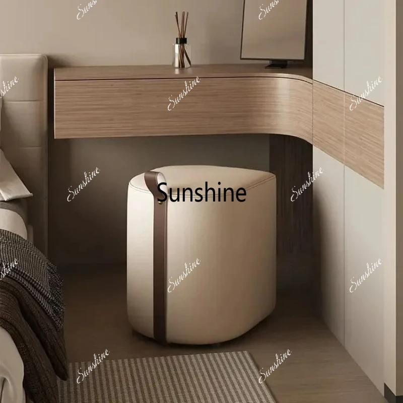 

Makeup Stool Dresser Chair Women's Bedroom Makeup Chair Light Luxury Dressing Stool High-grade Nordic Small Square Stool