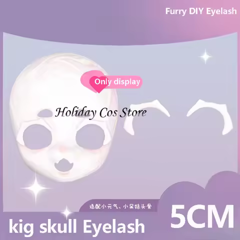 Furry DIY Eyelash Cosplay Animal Accessory Yandere Goddess Handmade Kig Cosplay Cos Woman Man Role Play Gift Comic-Con Party