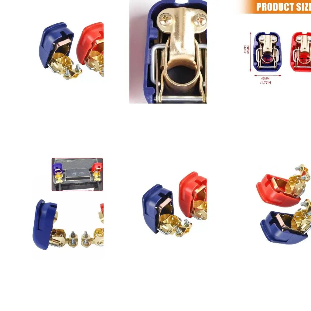 Pair Heavy Duty Battery Terminal Connector for Large Power Vehicles Bike