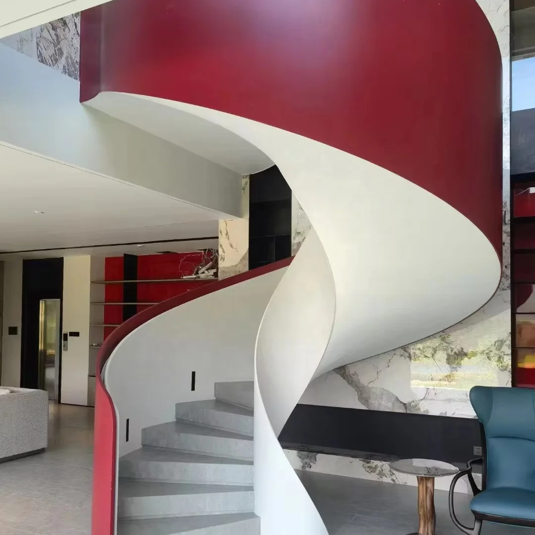 Personalizzazione scale curve interne gradini Mable set di scale con parti della ringhiera