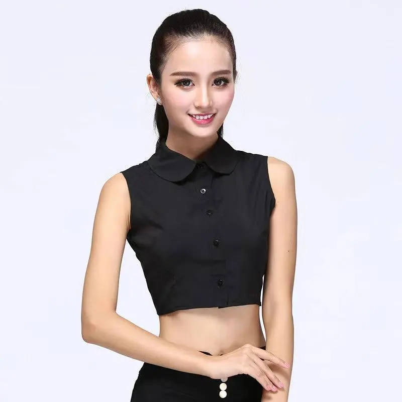 Fashion Fake Collar Dickey Detachable Solid Color Collars Half Top Blouse Decorate Collar for Women