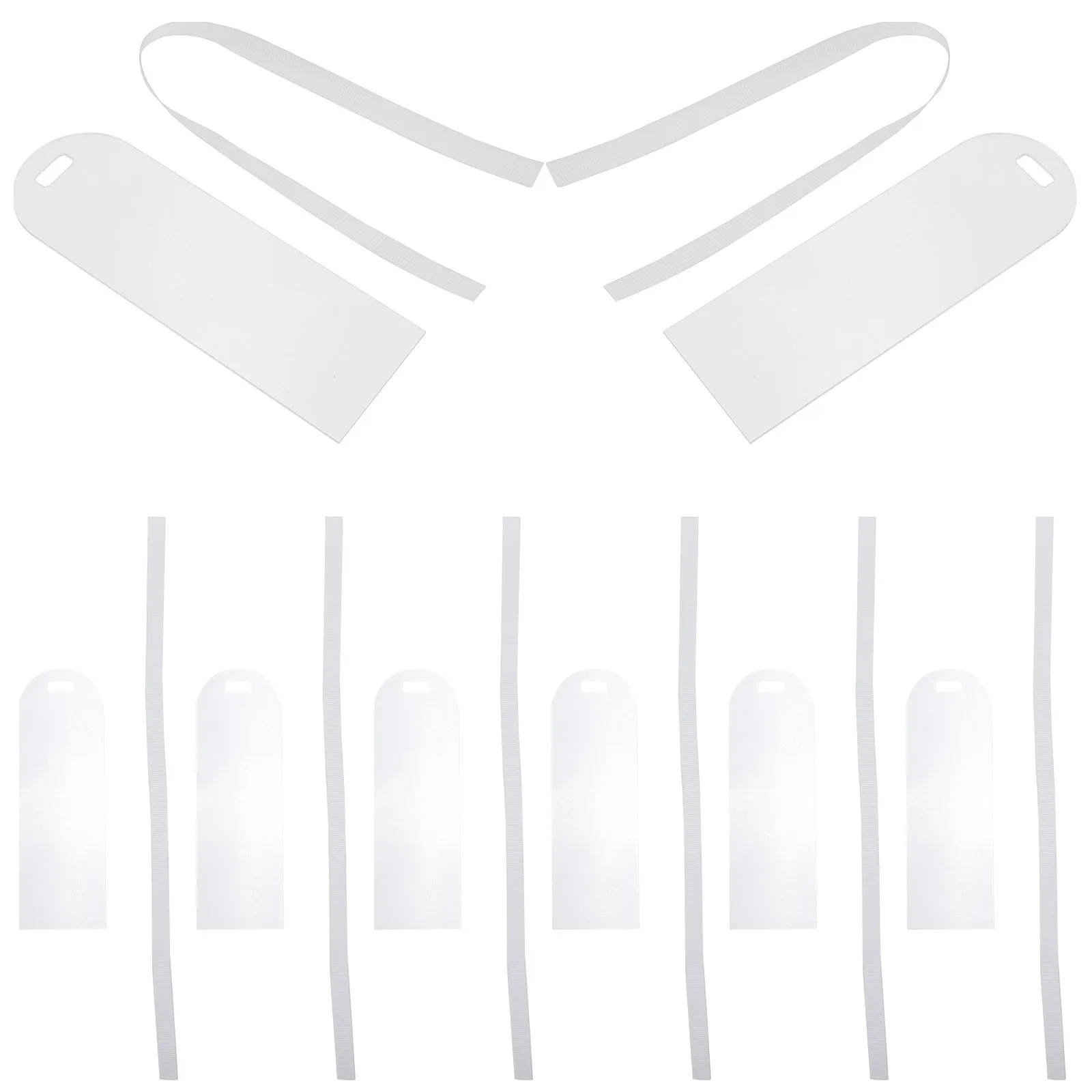 10Pcs Acrylic Bookmarks Blank Ribbon Page Markers DIY Reading Supplies Decorative Book Labels Acrylic Bookmark Blank