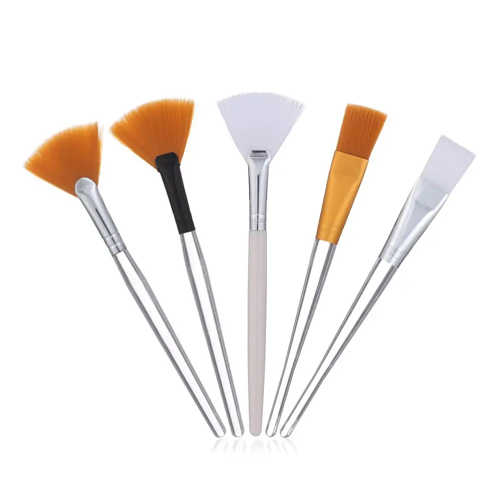 Brochas de maquillaje para mujeres y niñas, cepillo para mascarilla Facial, máscara de arcilla DIY para aplicar mascarilla para dormir, ventilador, herramientas aplicadoras de mascarilla Facial