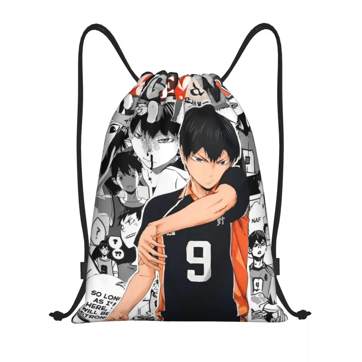 

Аниме мальчик волейбол Haikyuu сумки на шнурке спортивный рюкзак спортивный рюкзак водостойкие сумки на шнурке для тренировок