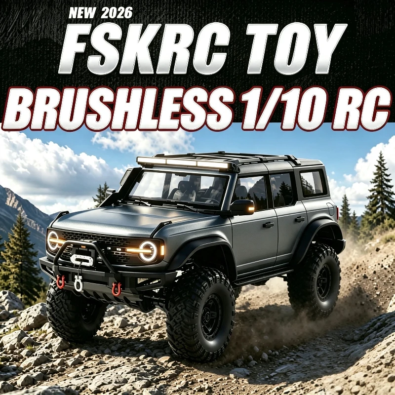 【In Stock】New R1001-B Series Remote Control Car 1:10 Full Scale 4wd Upgrade Dumbo Brushless Motor Climbing With Winch Car Toys