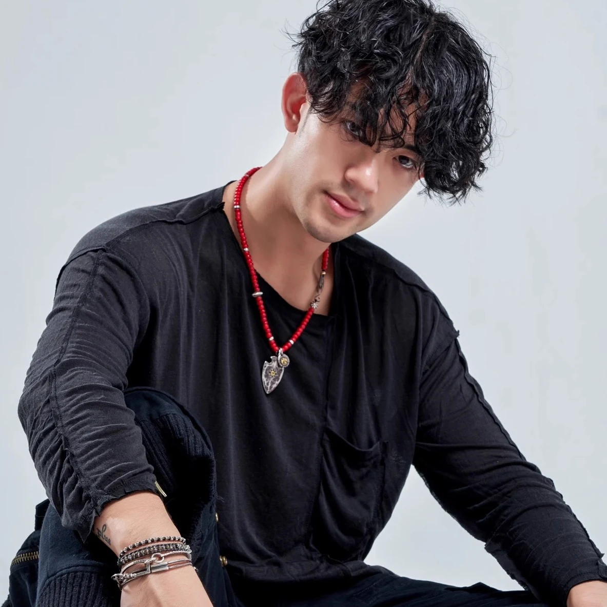 

Male Latin Dance Practice Clothing Men Modern Dance Loose Long Sleeve Top Adult Latin Samba Chacha Dance Practice Suit DQL10930