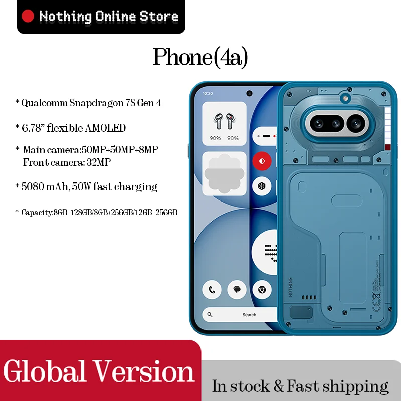 Смартфон NOTHING Phone (4a), 8/128ГБ, 8/256ГБ, 12/256ГБ, global