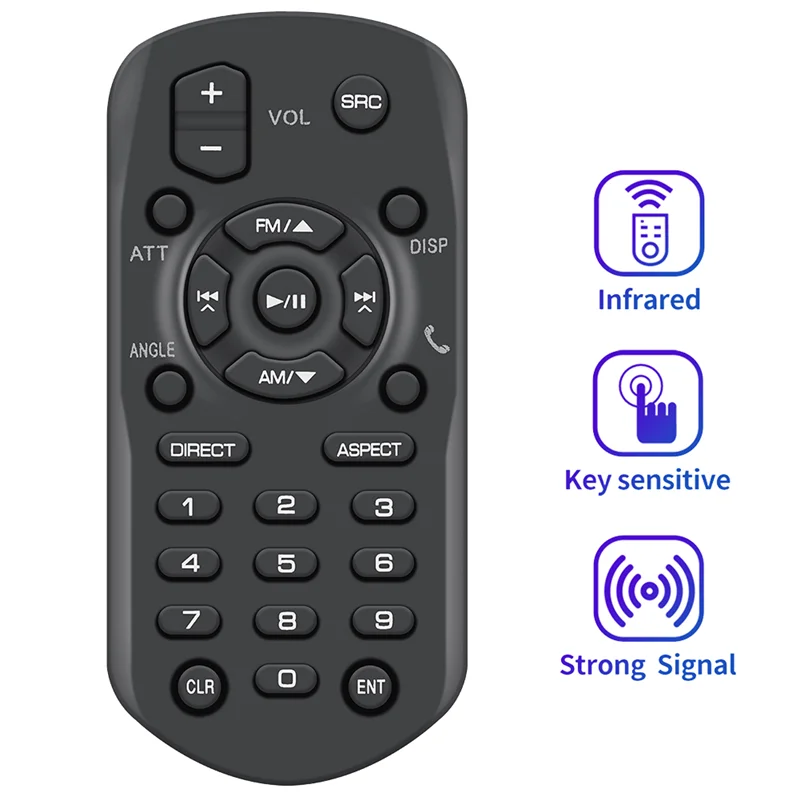Remote Control Plastic RM-RK258 For JVC DVD/CD/USB Receiver KW-M450BT KW-V21BT KWV21BT KWV12 KW-M25T KW-V11 KW-V12 KWM25T