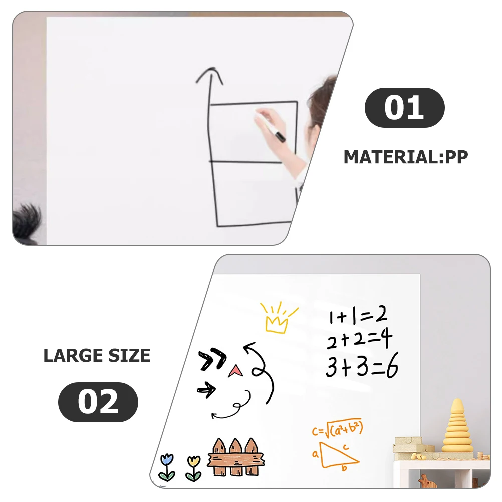 

Large Size 45cm*2m Dry Erase Whiteboard Removable Self Adhesive Portable Reusable Office Home Wall Mounted Board