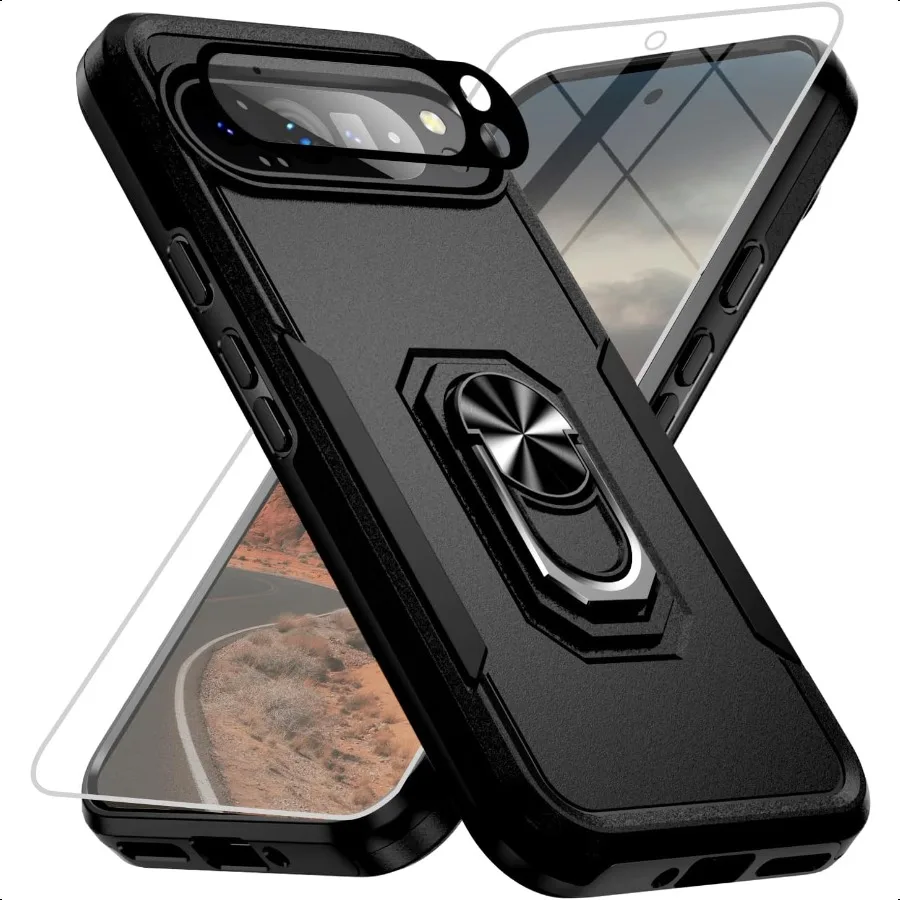 

for Google Pixel 9 Pro XL Case [15 FT Military Grade Drop Protection] with Screen Protector Lens Protector HeavyDuty Shockproof