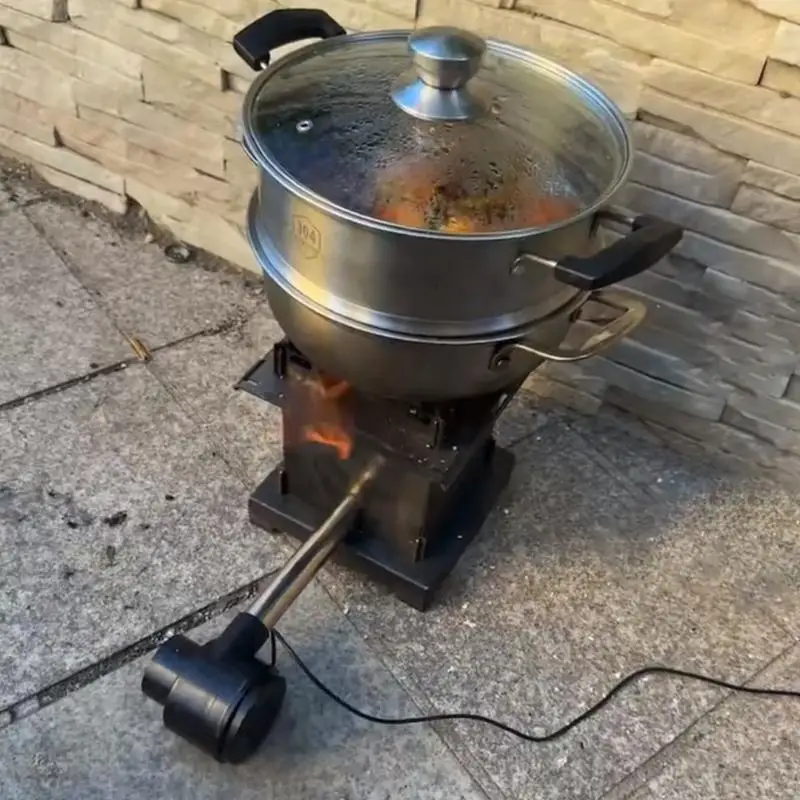 Aggiornamenti alimentati USB Regola Speed Blower per caminetti BBQ Cooking da esterno 37JD