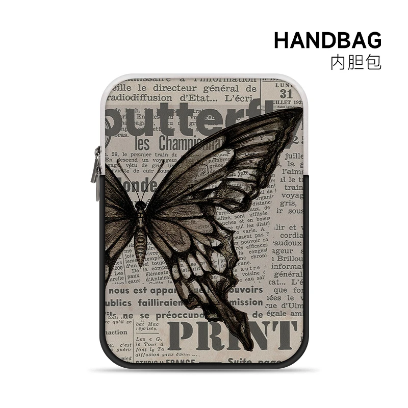 Art Butterfly Computer Inner Bag 14 inch Female Suitable Apple Mac Laptop Storage Bag
