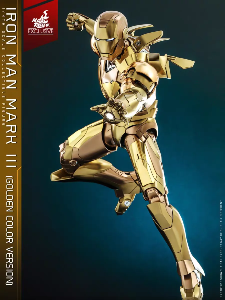 48.5cm Hottoys Ht 1/4 Iron Man Mk3 Qs024 Mark3 Marvel Comics Marvel Action Figures Collection Model Toys Children Birthday Gift