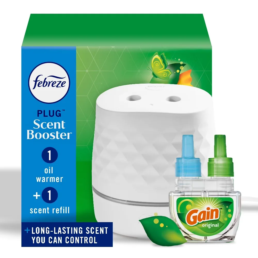 Febreze Plug Scent Booster Air Freshener Starter Kit