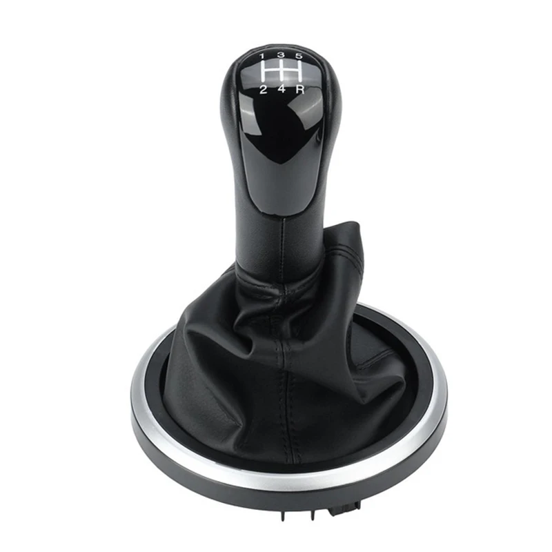 

Car 5-Speed Gear Shift Knob Shifter Lever Boot Cover for Ford Fiesta Fusion Transit Connect