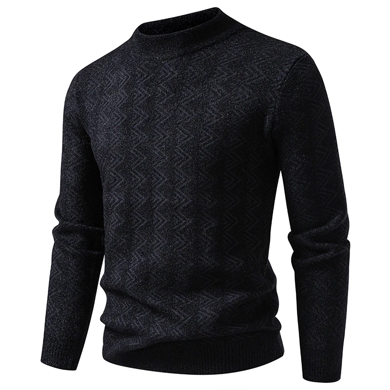 

New High Quality Men's Thick Warm Fashion Long Sleeved Casual Pullover Knitted Sweater