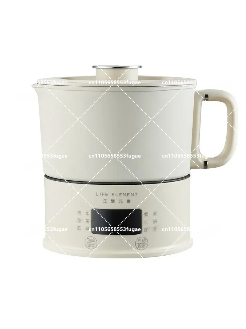 100-240V Electric Kettle Portable Cooking Pot Split Type Water Kettle Hot Pot Stainless Steel Travel Kettle Heating Cup 0.6L
