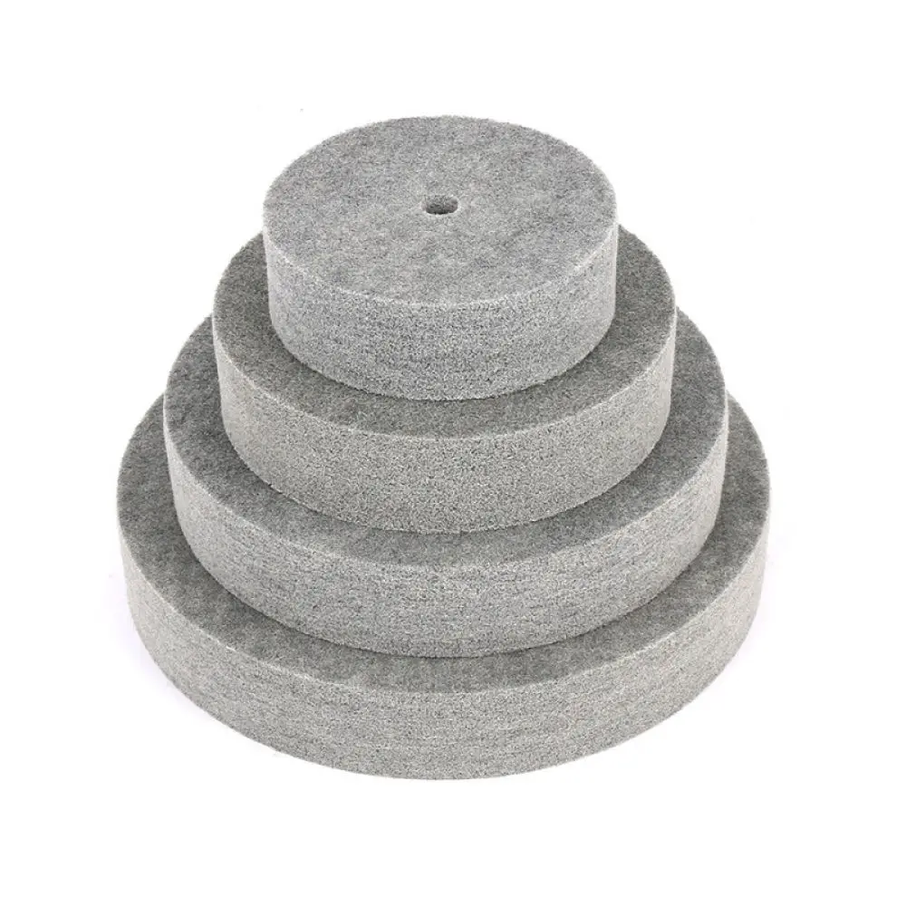 For Yongpin 150mm Nylon Fiber Disc Abrasive Buffing Wheel Metal Aluminum Wire Drawing Grinder Surface Treatment Part