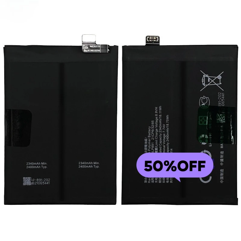 BLP891 for OPPO Find X5/PFFM10/CPH2307 Phone Battery High Quality High Capacity  Replacement Bateria Grade A Cell with Tools
