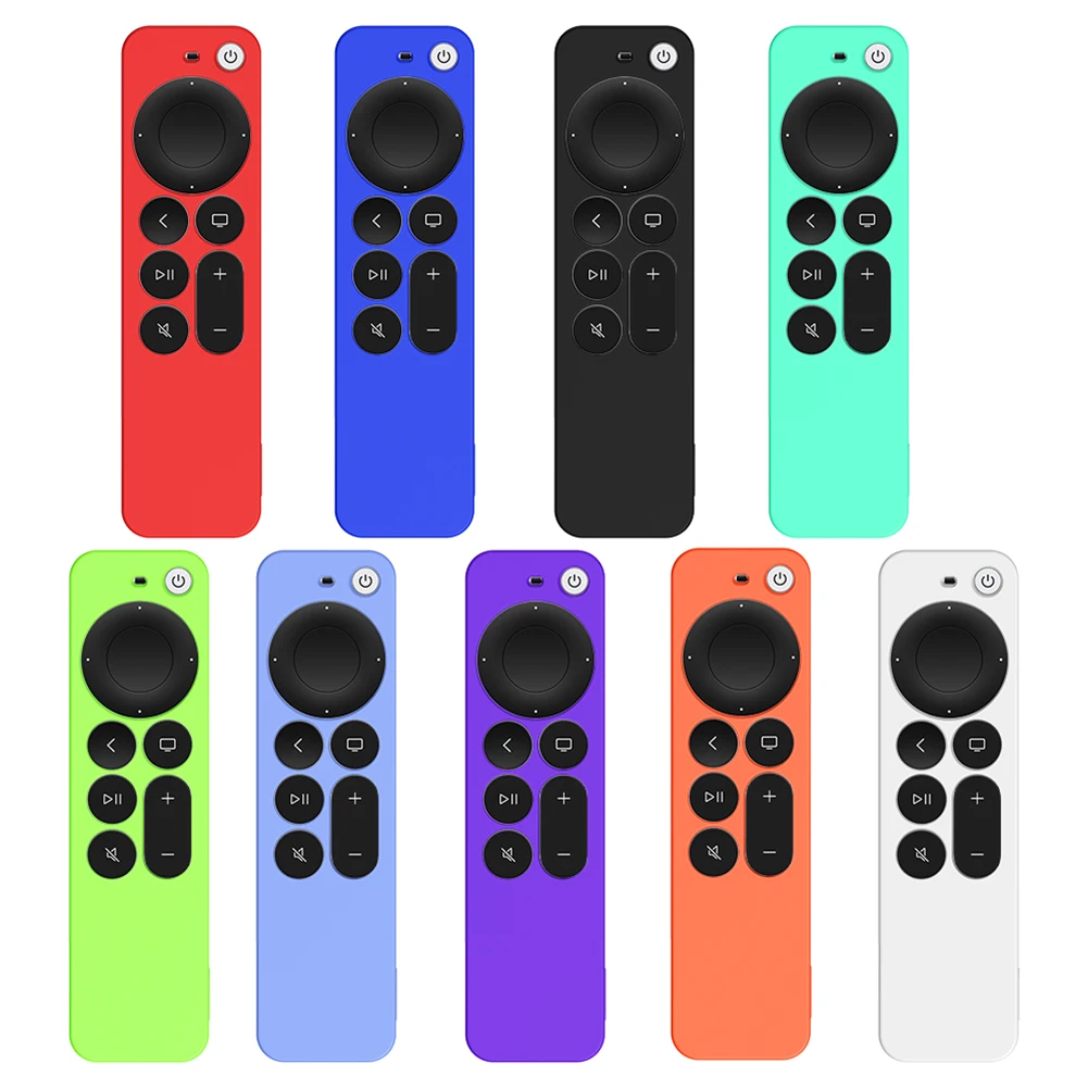 Protective Case Remote Control Shockproof Protection for Apple TV 4K Portable Silicone Remote Control Cover Anti-Fall