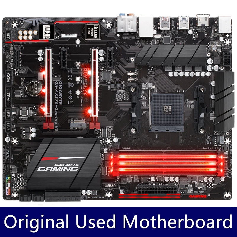 Gigabyte GA-AX370-Gaming K3 AX370-Gaming AM4 X370 DDR4 M.2 HDMI Killer LAN ATX Motherboard