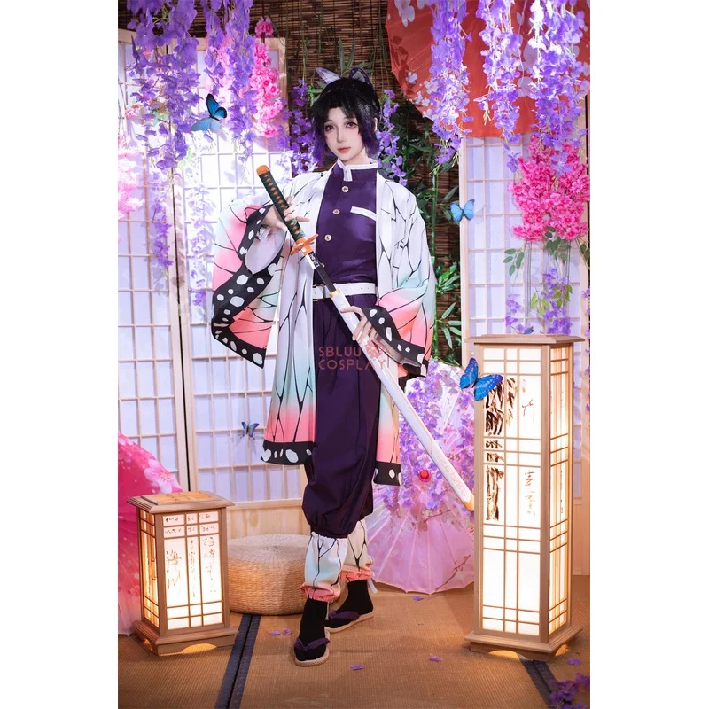 SBluuCosplay Kochou Shinobu تأثيري حلي التطريز SR جودة TR المواد الأرجواني